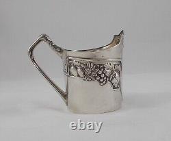 Rare Elegant Support / Podstakannik Style Art Nouveau 800 Silver Lutz&weiss