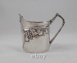 Rare Elegant Support / Podstakannik Style Art Nouveau 800 Silver Lutz&weiss