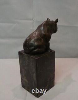 Rhinoceros Statue Sculpture Animal Style Art Deco Art Nouveau Bronze