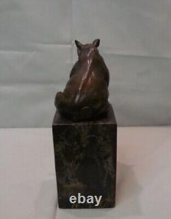 Rhinoceros Statue Sculpture Animal Style Art Deco Art Nouveau Bronze