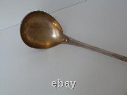 SILVER-PLATED METAL HANDLE CAVIAR LADLE IN ART NOUVEAU STYLE