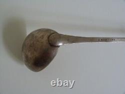 SILVER-PLATED METAL HANDLE CAVIAR LADLE IN ART NOUVEAU STYLE