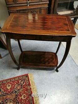 SUPERB game or side table with Louis vx style marquetry