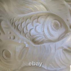 Sandwater Glass Ball Vase Style Lalique 30/40