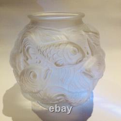 Sandwater Glass Ball Vase Style Lalique 30/40