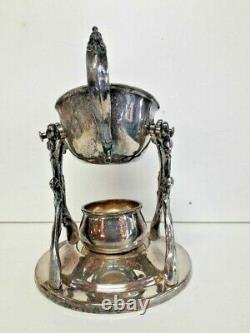 Saucière Style Louis XV With High Silver Metal Stove 20 CM