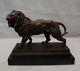 Sculpture Statue Lion In Animalier Style Art Deco Style Art Nouveau Solid Bronze