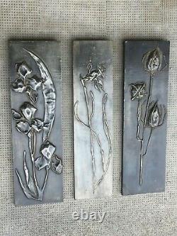 Sculpture Wall Plates Art Style New Metal Thistles Repulsed Design 70