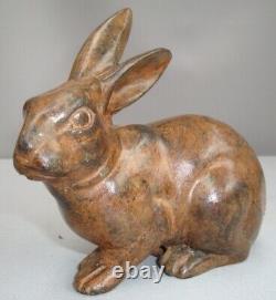 Sculpture of a Rabbit Hare Animalier Hunt Style Art Deco Style Art Nouveau