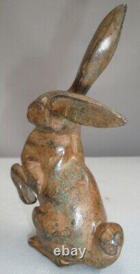 Sculpture of a Rabbit Hare Animalier Hunting Style Art Deco Style Art Nouveau