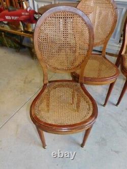 Serie Of 6 Chairs Style Louis XVI Cannees