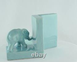 Serre-books Figure Elephants Animalier Style Art Deco Style Art Nouveau Porce