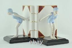 Serre-books Figurine Bathing Pin-up Sexy Diving Style Art Deco Style Art N