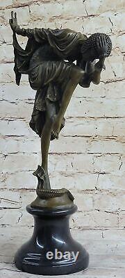 Signed Bronze Art Nouveau Deco Chiparus Statue Figurine Sculpture Nr