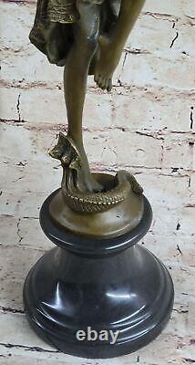 Signed Bronze Art Nouveau Deco Chiparus Statue Figurine Sculpture Nr