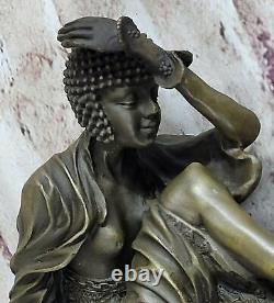 Signed Bronze Art Nouveau Deco Chiparus Statue Figurine Sculpture Nr