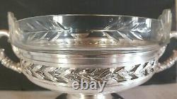 Silver Metal Cup Crystal Style Empire Swanneck