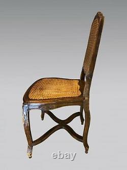 Six Dining Room Chairs Caned Louis XV Style