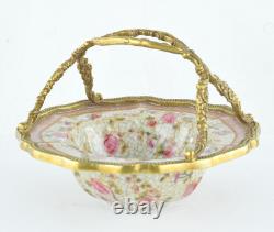 Soap Dish Bowl Flower Basket Art Deco Art Nouveau Porcelain