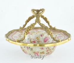 Soap Dish Bowl Flower Basket Art Deco Art Nouveau Porcelain