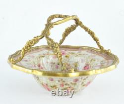 Soap Dish Bowl Flower Basket Art Deco Art Nouveau Porcelain