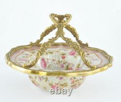 Soap Dish Bowl Flower Basket Art Deco Art Nouveau Porcelain