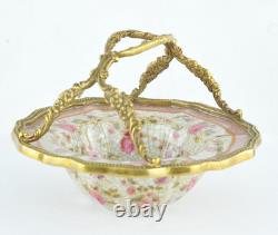 Soap Dish Bowl Flower Basket Art Deco Art Nouveau Porcelain