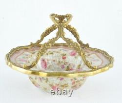 Soap dish Basket Flowers Art Deco Style Art Nouveau Porcelain