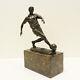 Solid Bronze Football Style Art Deco Style Art Nouveau Signed Statue Sculpture