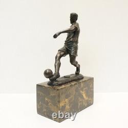 Solid Bronze Football Style Art Deco Style Art Nouveau Signed Statue Sculpture