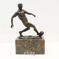 Solid Bronze Football Style Art Deco Style Art Nouveau Signed Statue Sculpture