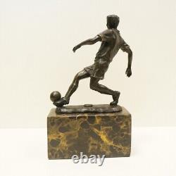 Solid Bronze Football Style Art Deco Style Art Nouveau Signed Statue Sculpture