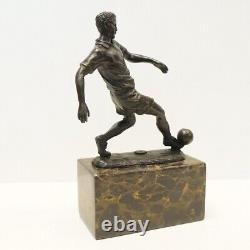 Solid Bronze Football Style Art Deco Style Art Nouveau Signed Statue Sculpture