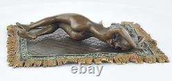 Solid Bronze Sexy Nymph Statue Sculpture in Art Deco Style and Art Nouveau Style