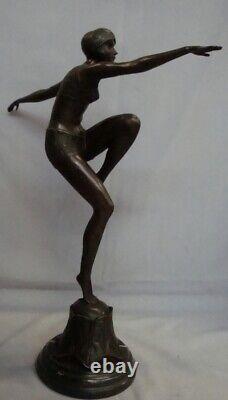 Solid Bronze Sexy Style Art Deco Style Art Nouveau Statue Sculpture