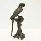 Statue Parrot Bird Animal Style Art Deco Art Nouveau Bronze Massive