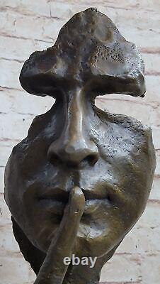 Statue / Sculpture Art Deco / Nouveau Style Bronze Dali The Warm Silence