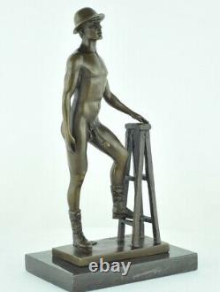 Statue Sculpture Athlete Sexy Style Art Deco Style Art New Solid Bronze