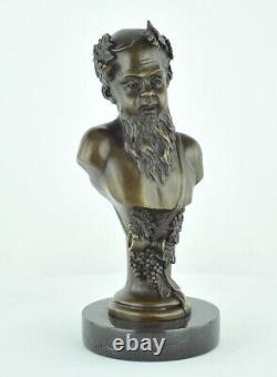 Statue Sculpture Bacchus Style Art Deco Style Art Nouveau Solid Bronze Signed