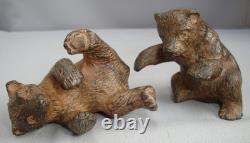 Statue Sculpture Bear Animal Style Art Deco Style Art Nouveau Solid Bronze S