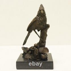 Statue Sculpture Bird Animalier Style Art Deco Style Art Nouveau Solid Bronze