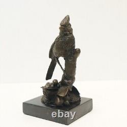 Statue Sculpture Bird Animalier Style Art Deco Style Art Nouveau Solid Bronze