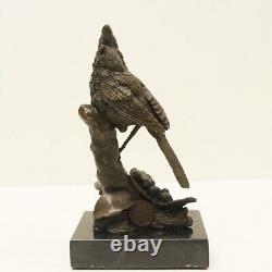 Statue Sculpture Bird Animalier Style Art Deco Style Art Nouveau Solid Bronze