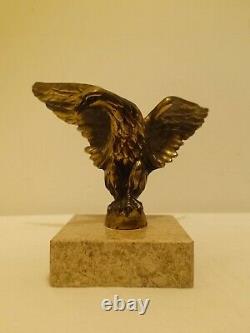 Statue Sculpture Bronze Eagle Bird Animal Style Art New Beginning 20th