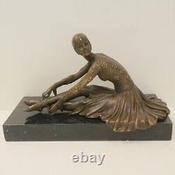 Statue Sculpture Charleston Dancer Art Deco Art Nouveau Bronze