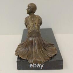 Statue Sculpture Charleston Dancer Art Deco Art Nouveau Bronze