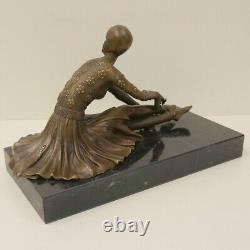 Statue Sculpture Charleston Dancer Art Deco Art Nouveau Bronze