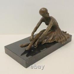 Statue Sculpture Charleston Dancer Art Deco Art Nouveau Bronze