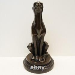 Statue Sculpture Cheetah Animalier Style Art Deco Style Art Nouveau Solid Bronze