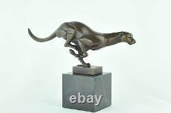 Statue Sculpture Cheetah Animalier Style Art Deco Style Art Nouveau Solid Bronze
